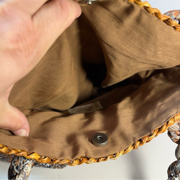 Cappelli straw and fabric shoulder bag.‎ - Picture 8 of 16